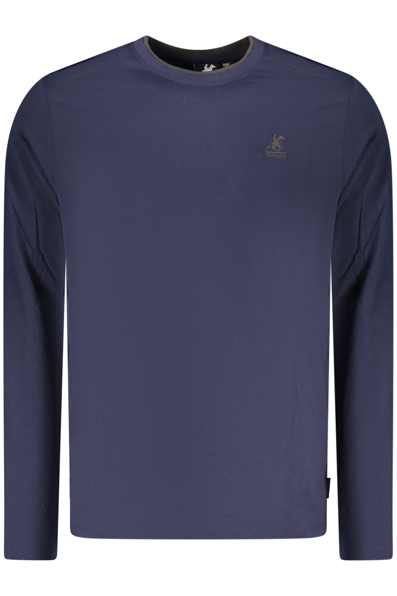 Мъжка черна тениска с дълъг ръкав US GRAND - U.S. GRAND