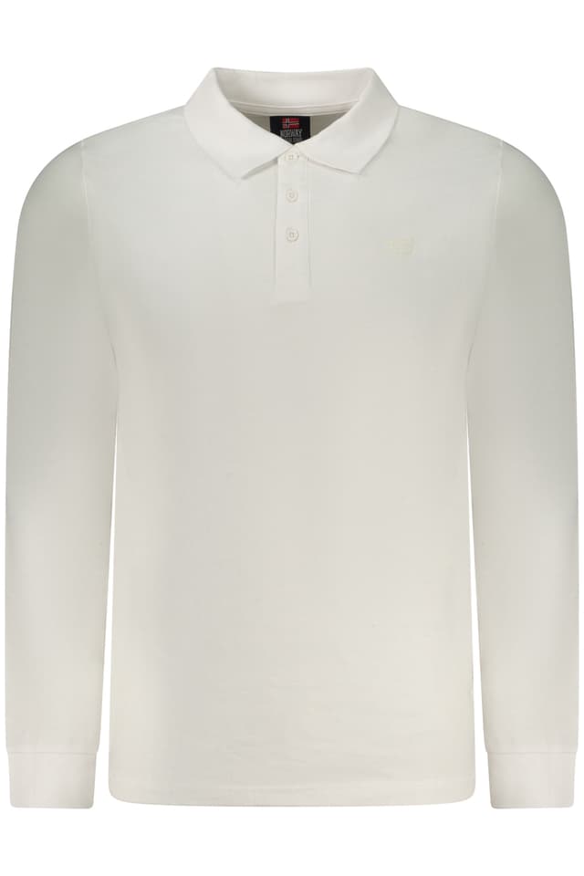 НОРВЕГИЯ 1963 МЪЖКА ПОЛО БЛИЗА С ДЪЛЪГ РЪКАВ, БЯЛА