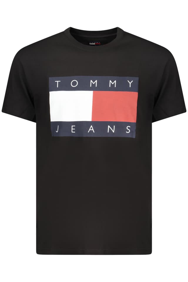Мъжка тениска с къс ръкав TOMMY HILFIGER, черна