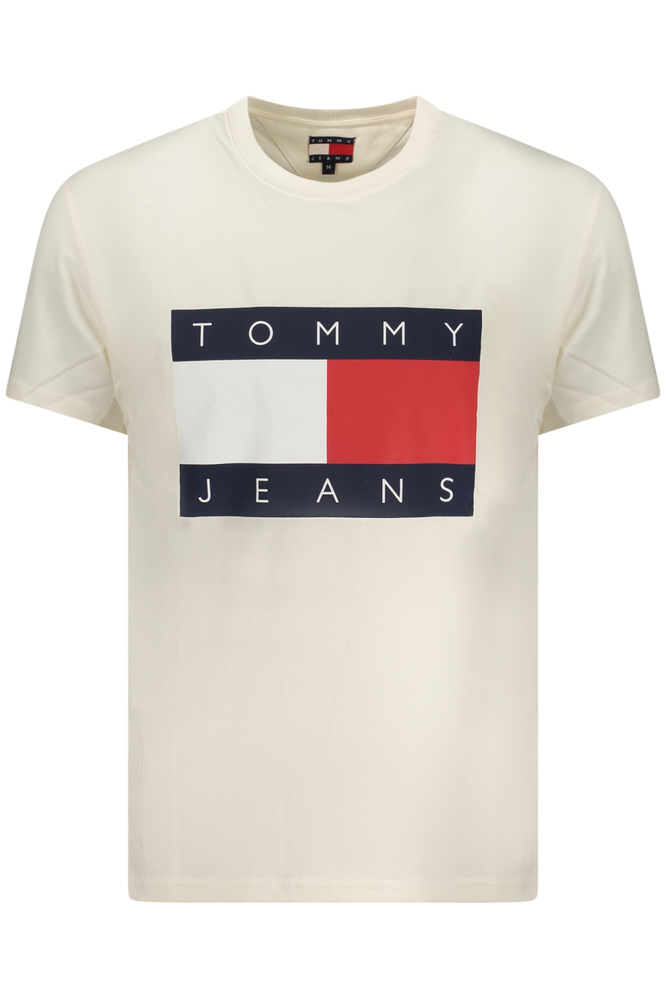 МЪЖКА ТЕНИСКА С КЪС РЪКАВ TOMMY HILFIGER, БЯЛА - TOMMY HILFIGER