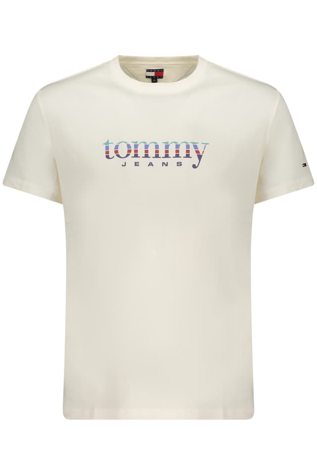 МЪЖКА ТЕНИСКА С КЪС РЪКАВ TOMMY HILFIGER, БЯЛА
