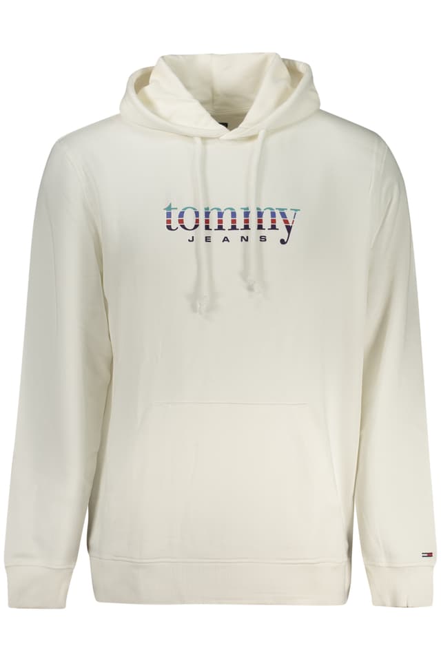 Мъжки суитшърт с цип TOMMY HILFIGER, бял