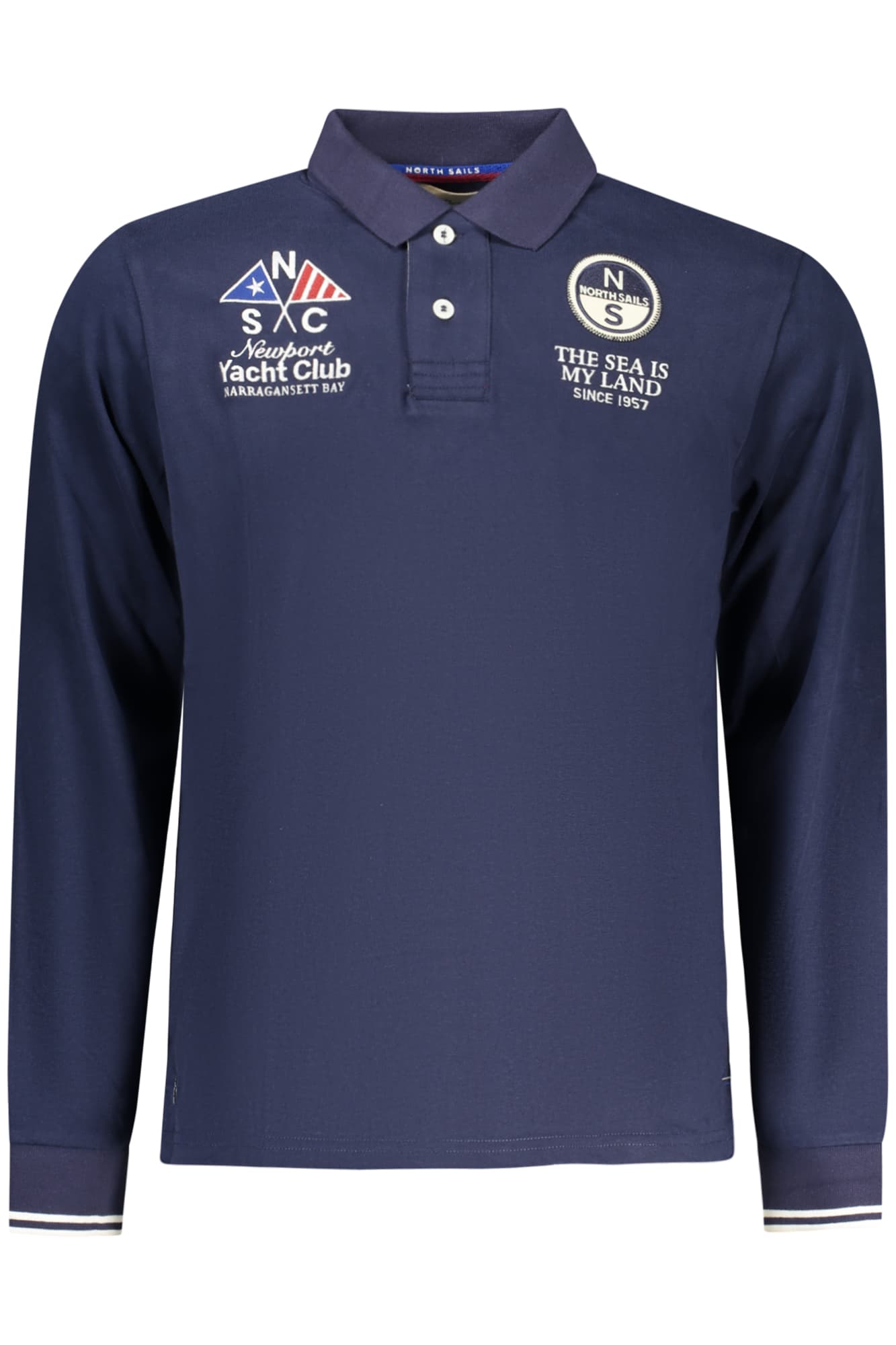 МЪЖКА ПОЛО БЛИЗА С ДЪЛЪГ РЪКАВ NORTH SAILS, СИНЯ - NORTH SAILS