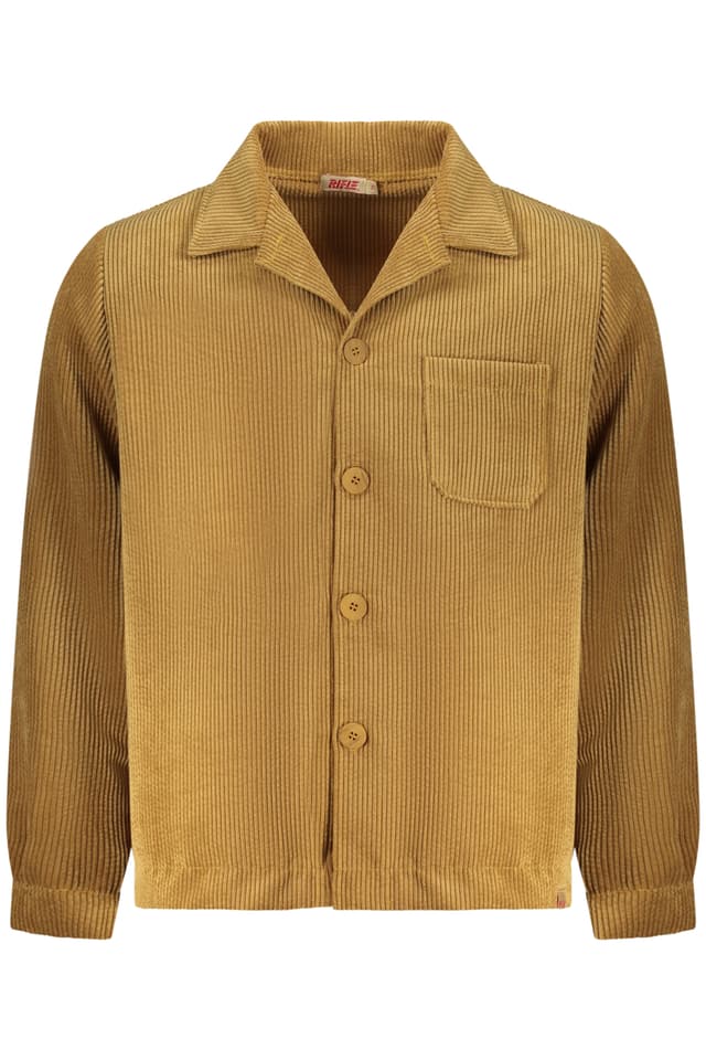 МЪЖКА КАФЯВА РИЗА С ДЪЛЪГ РЪКАВ И ПУШКА