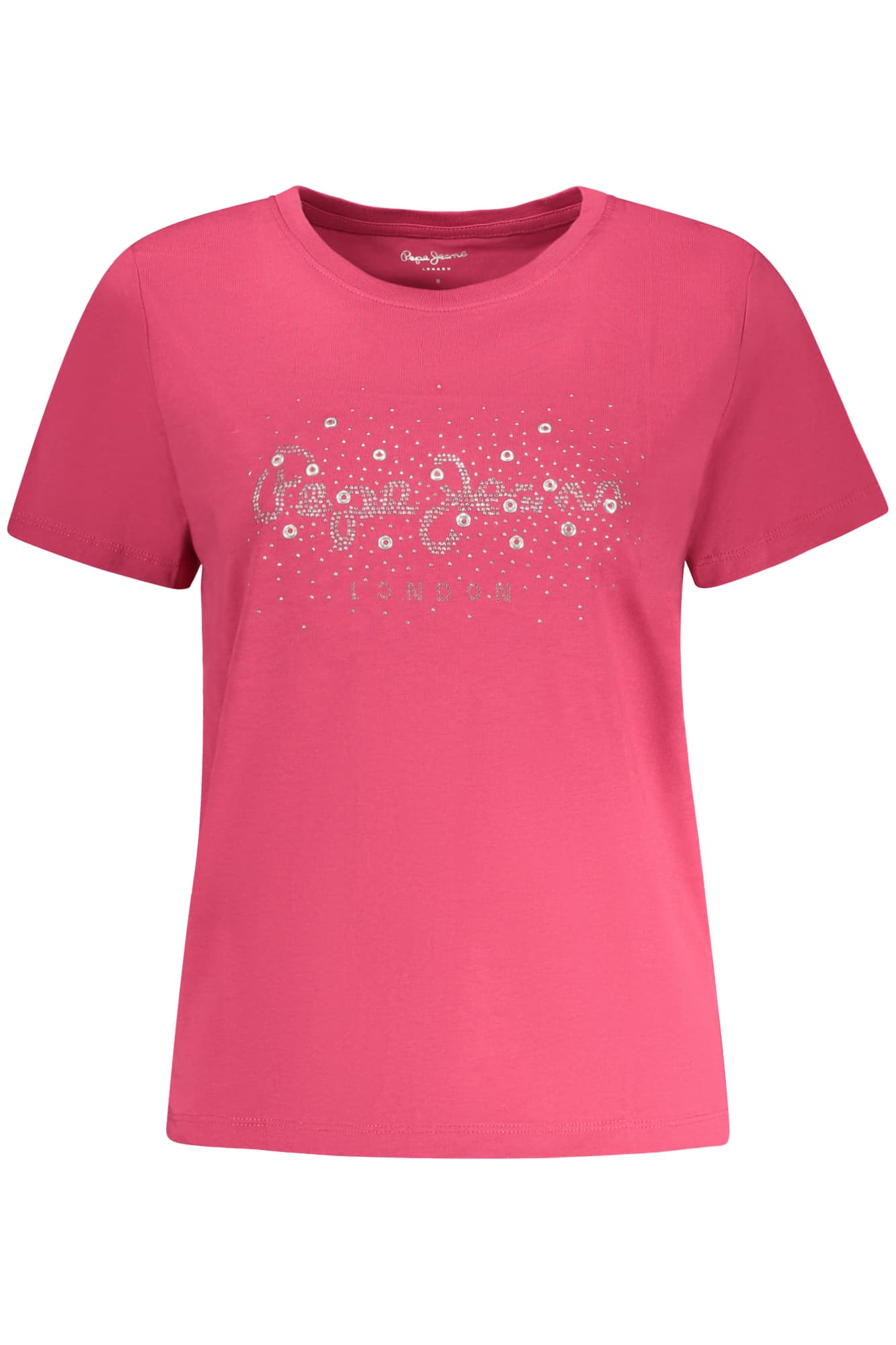 ДАМСКА РОЗОВА ТЕНИСКА С КЪС РЪКАВ PEPE JEANS - PEPE JEANS