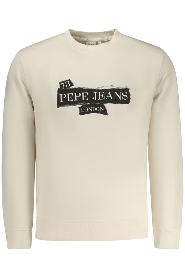 Мъжки суитшърт с цип PEPE JEANS в бежов цвят