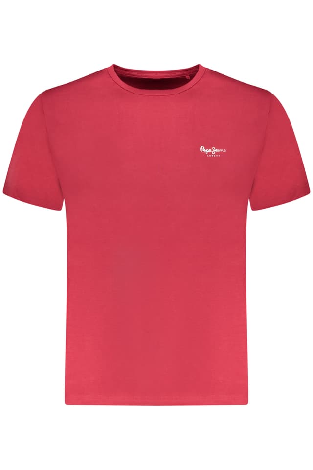 МЪЖКА ТЕНИСКА С КЪС РЪКАВ PEPE JEANS, ЧЕРВЕНА