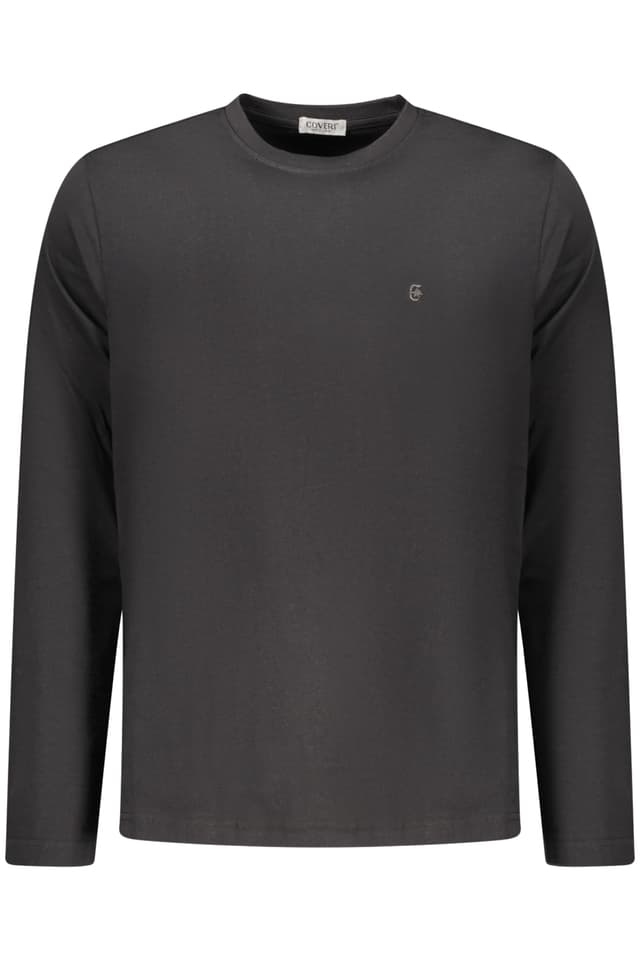 Мъжка тениска с дълъг ръкав COVERI MOVING, черна