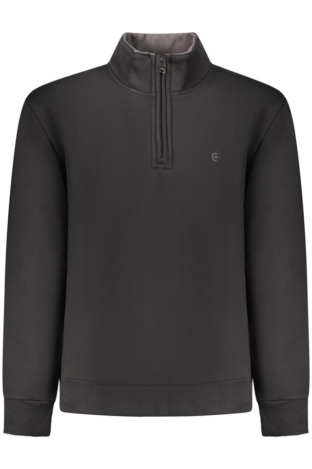 Мъжки черен суитшърт с цип COVERI MOVING