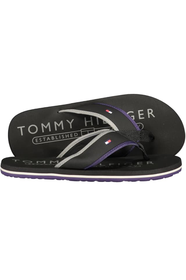 Мъжки черни чехли TOMMY HILFIGER