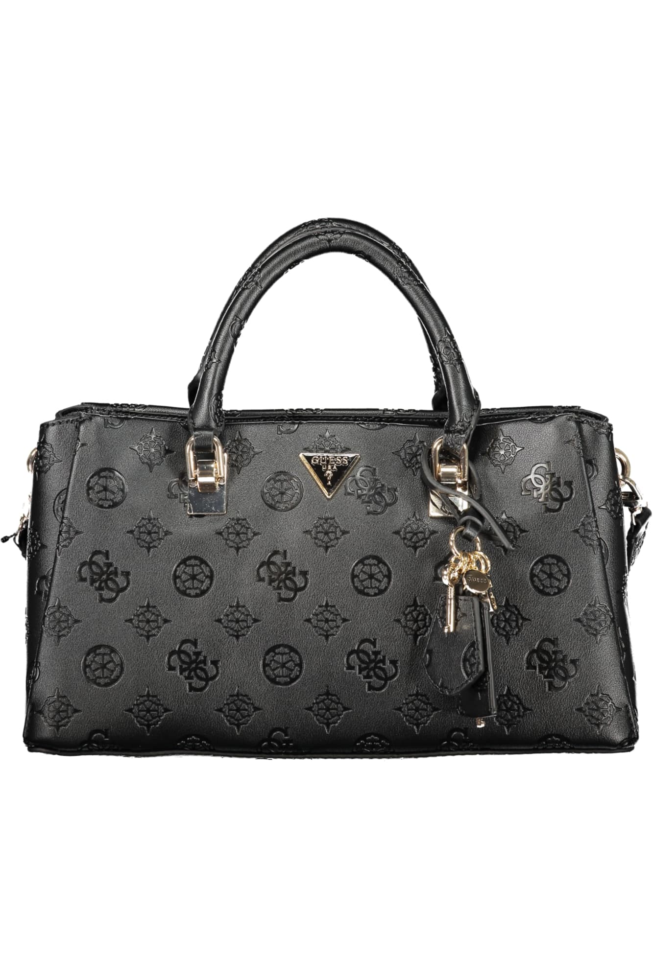 Чанта GUESS JEANS за жени, черна - GUESS JEANS