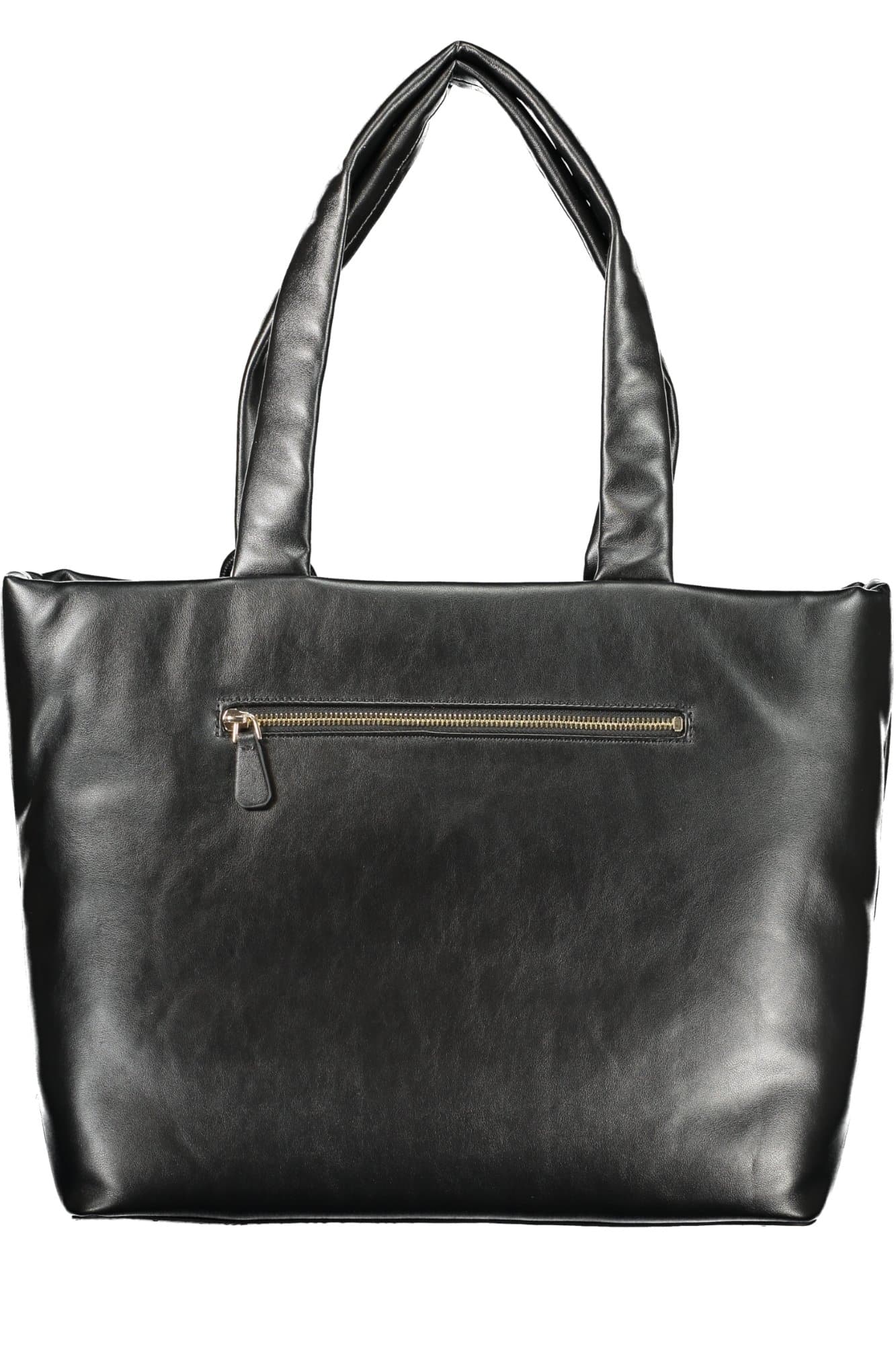 Чанта GUESS JEANS за жени, черна - GUESS JEANS