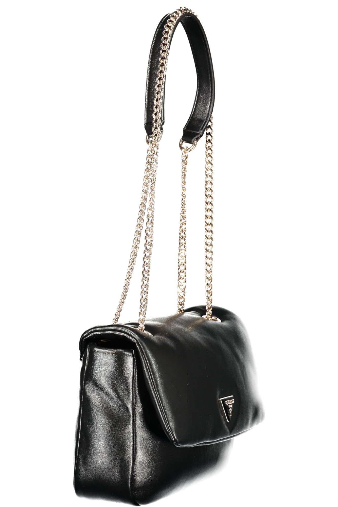 Чанта GUESS JEANS за жени, черна - GUESS JEANS