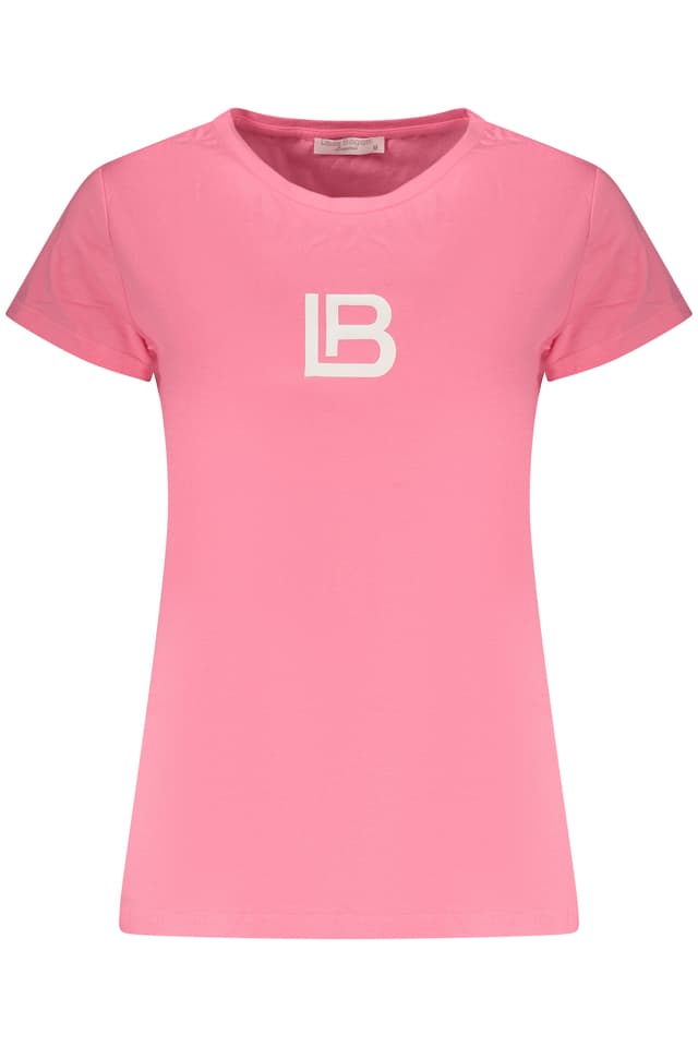 ДАМСКА РОЗОВА ТЕНИСКА LAURA BIAGIOTTI С ВЪНШЕН ПЛИК