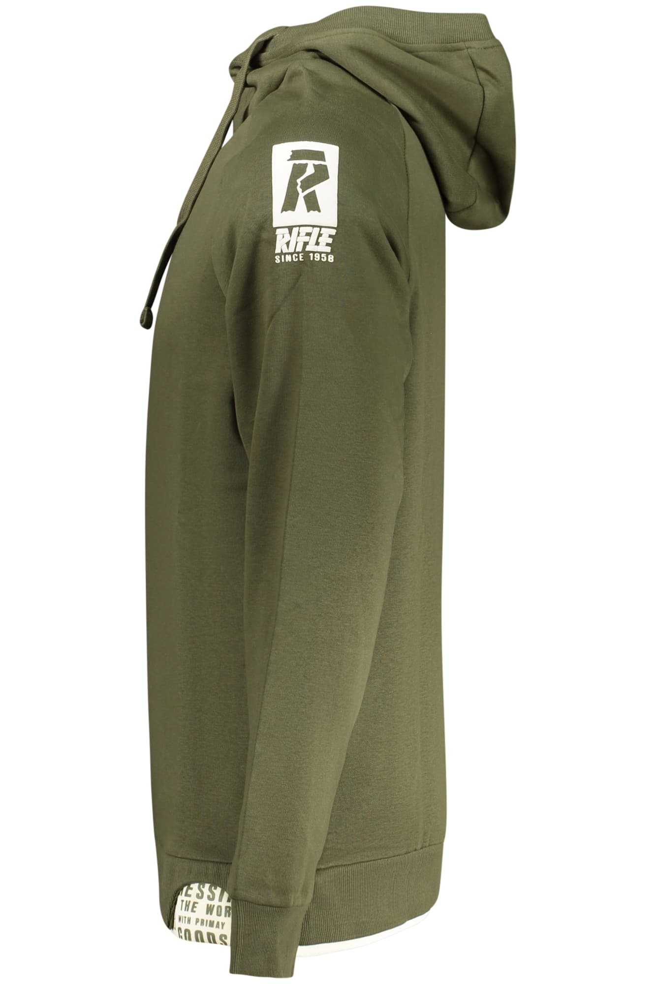 Мъжки суитшърт с цип RIFLEVEL, зелен - RIFLE