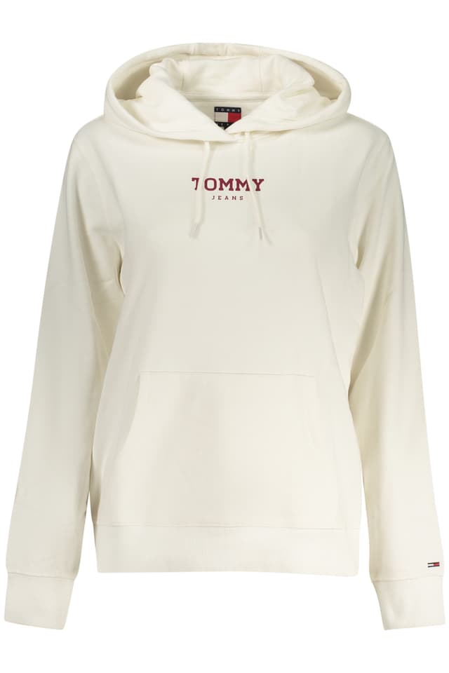 ДАМСКИ СУИТШЪРТ С ЦИП TOMMY HILFIGER, БЯЛ