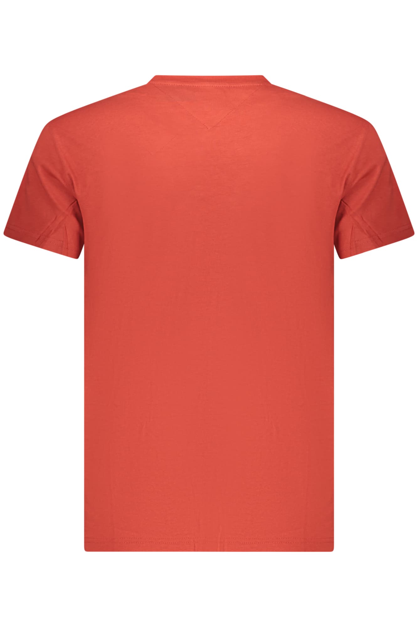 МЪЖКА ТЕНИСКА С КЪС РЪКАВ TOMMY HILFIGER, ЧЕРВЕНА - TOMMY HILFIGER