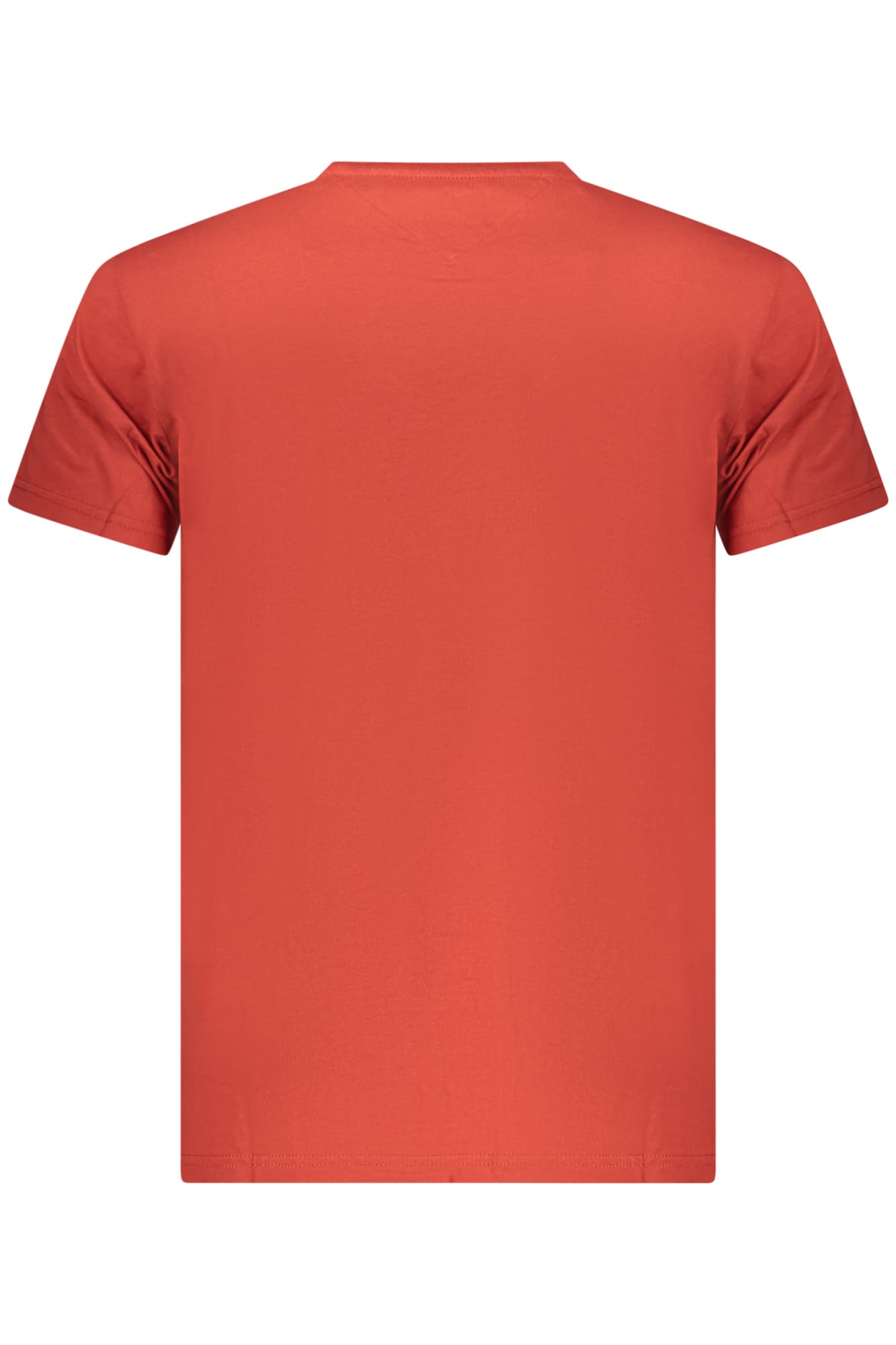 МЪЖКА ТЕНИСКА С КЪС РЪКАВ TOMMY HILFIGER, ЧЕРВЕНА - TOMMY HILFIGER