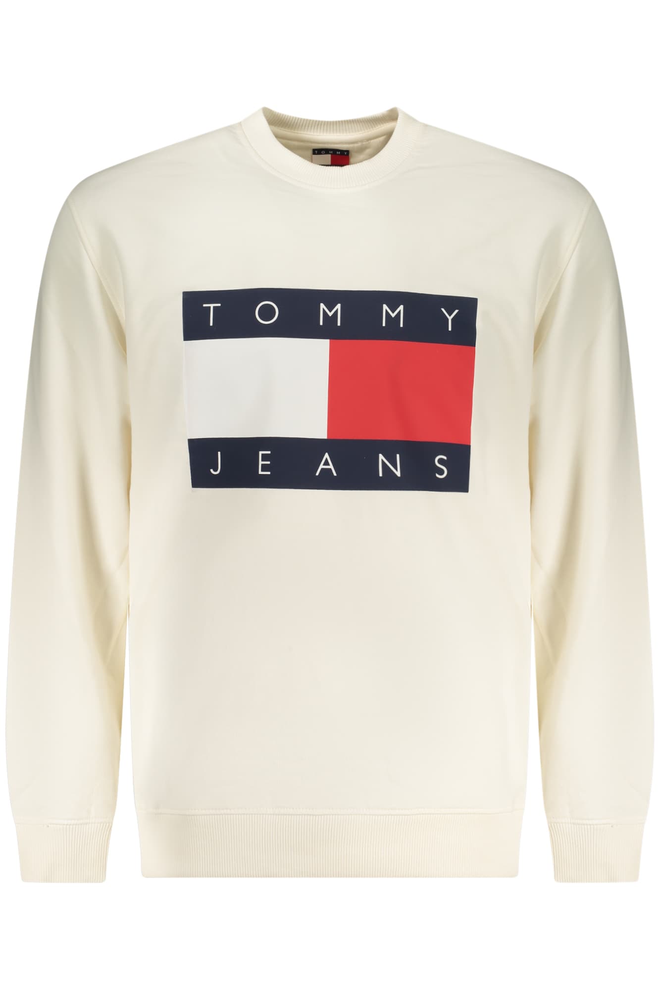 Мъжки суитшърт с цип TOMMY HILFIGER, бял - TOMMY HILFIGER