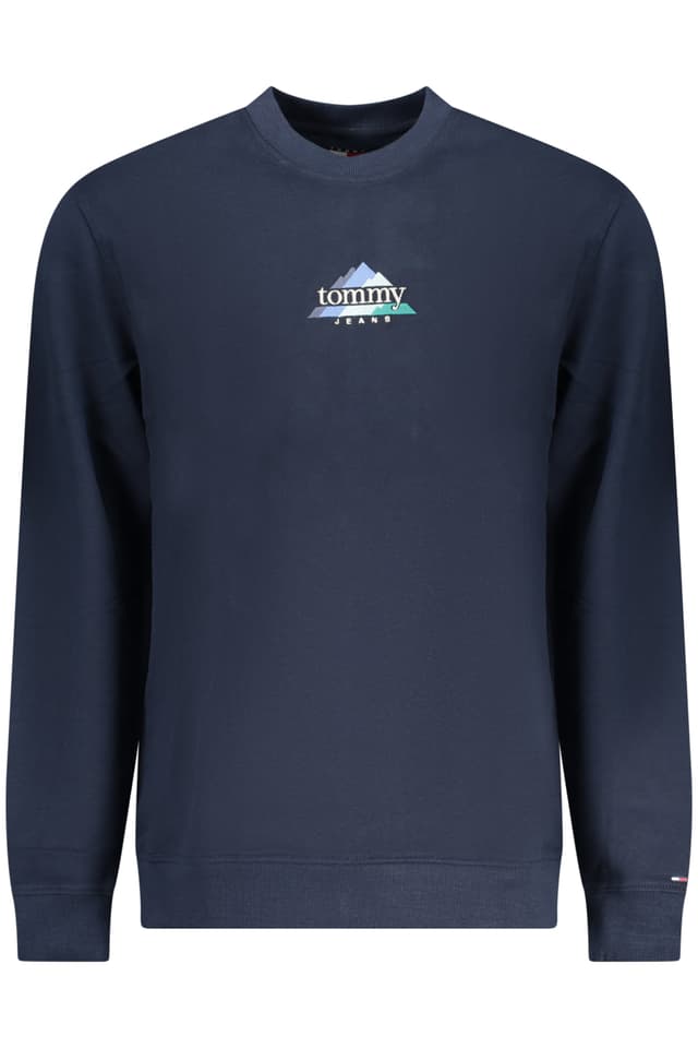 Мъжки суитшърт с цип TOMMY HILFIGER в син цвят