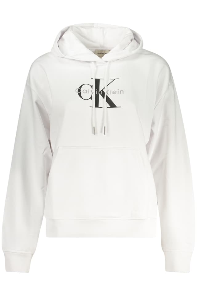 ДАМСКИ СУИТШЪРТ С ЦИП CALVIN KLEIN, БЯЛ