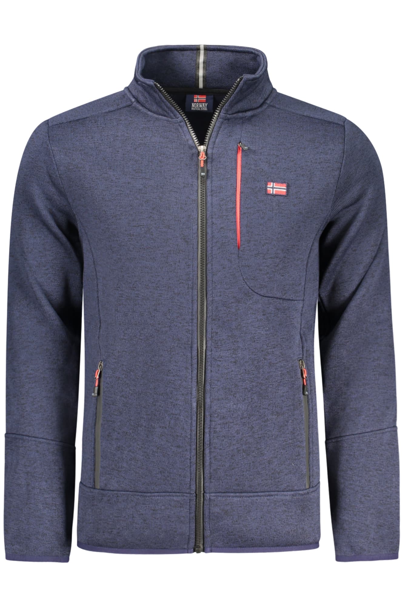 НОРВЕГИЯ 1963 МЪЖКИ СИНЯ БЛУЗЕР С ЦИП - NORWAY 1963