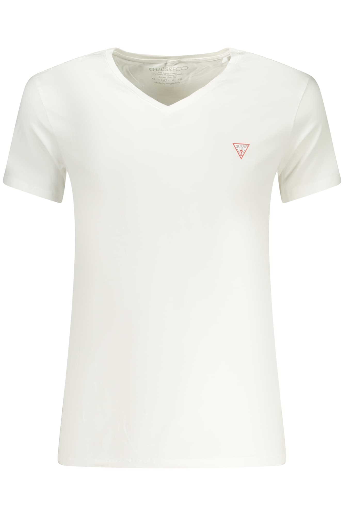 МЪЖКА ТЕНИСКА С КЪС РЪКАВ GUESS JEANS, БЯЛА - GUESS JEANS