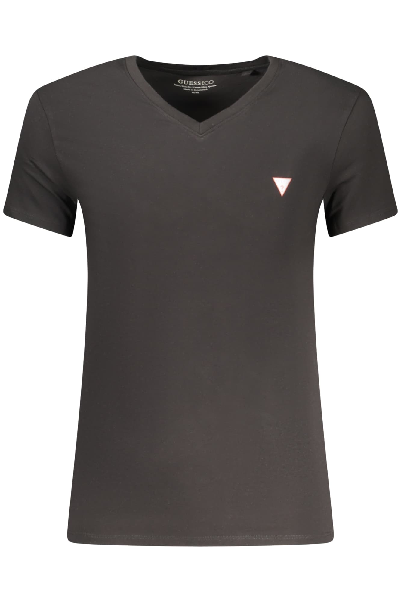 МЪЖКА ТЕНИСКА С КЪС РЪКАВ GUESS JEANS, ЧЕРНА - GUESS JEANS