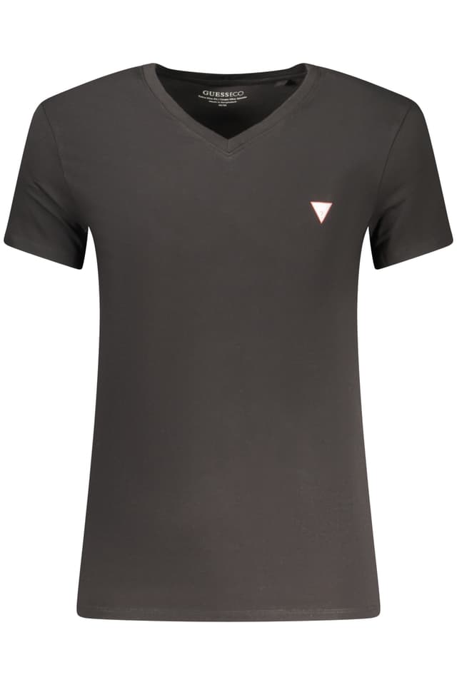 МЪЖКА ТЕНИСКА С КЪС РЪКАВ GUESS JEANS, ЧЕРНА