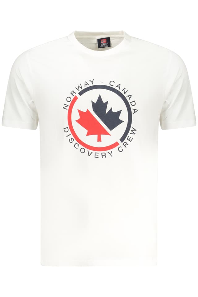 НОРВЕГИЯ 1963 МЪЖКА ТЕНИСКА С КЪС РЪКАВ, БЯЛА