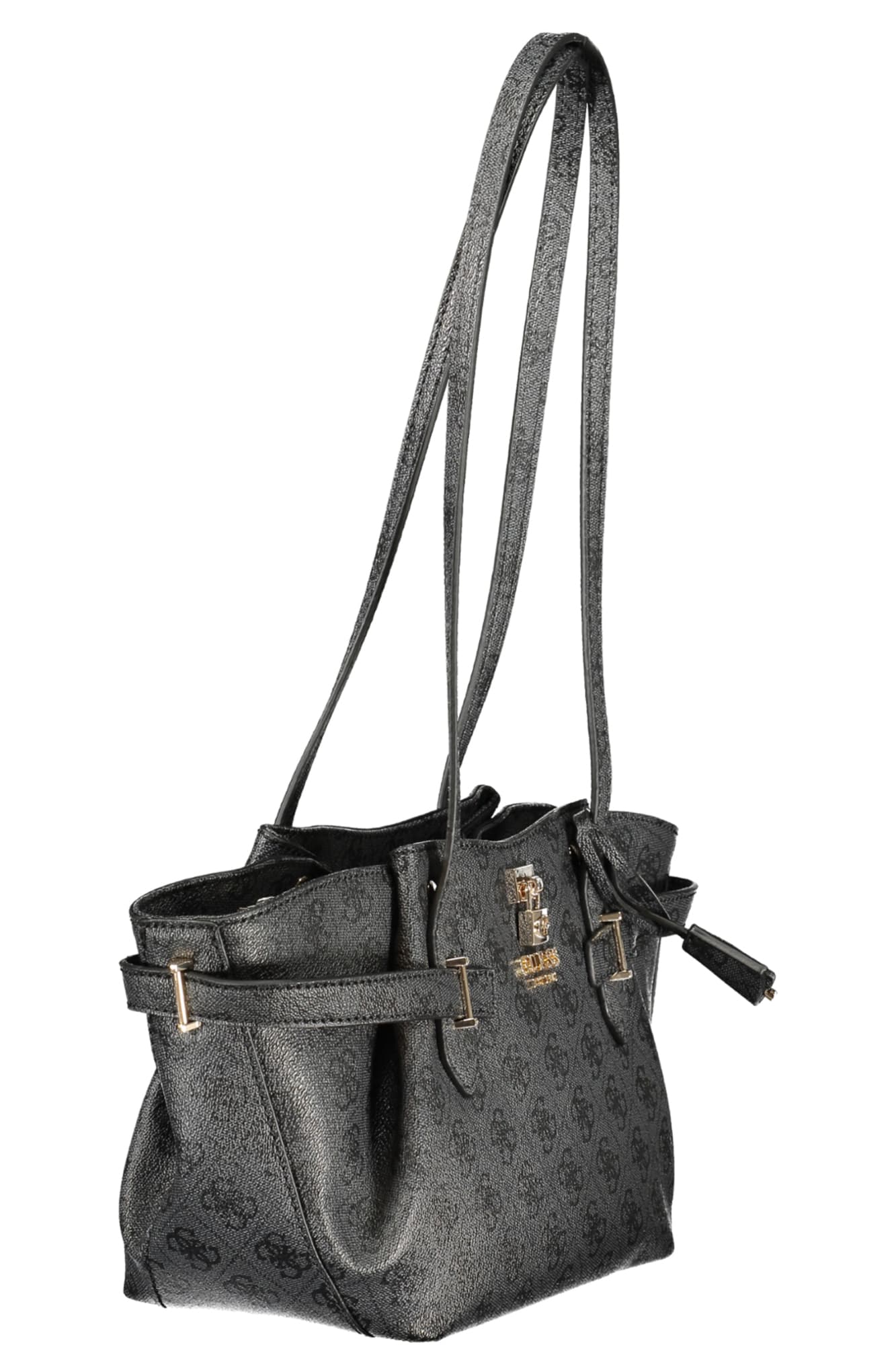 Чанта GUESS JEANS за жени, черна - GUESS JEANS