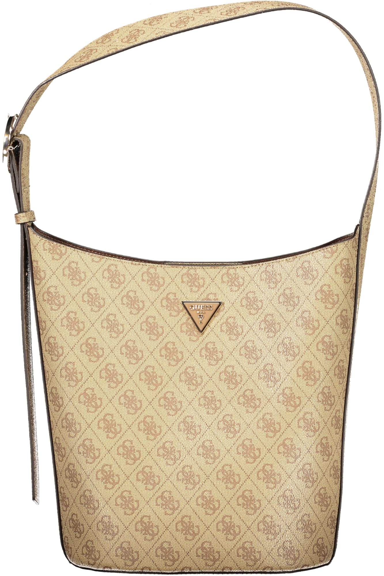 Дамска бежова чанта GUESS JEANS - GUESS JEANS