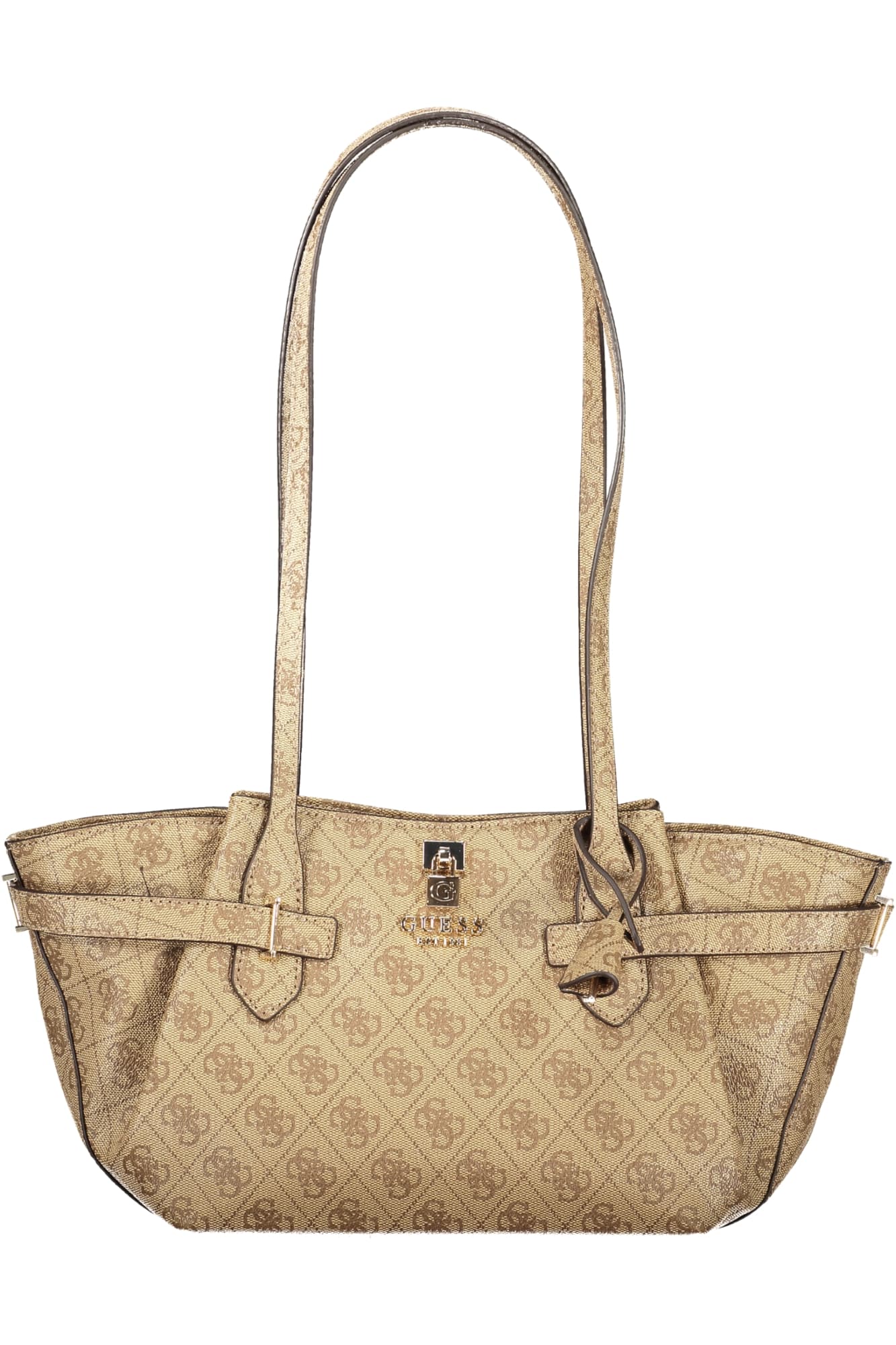 Дамска бежова чанта GUESS JEANS - GUESS JEANS