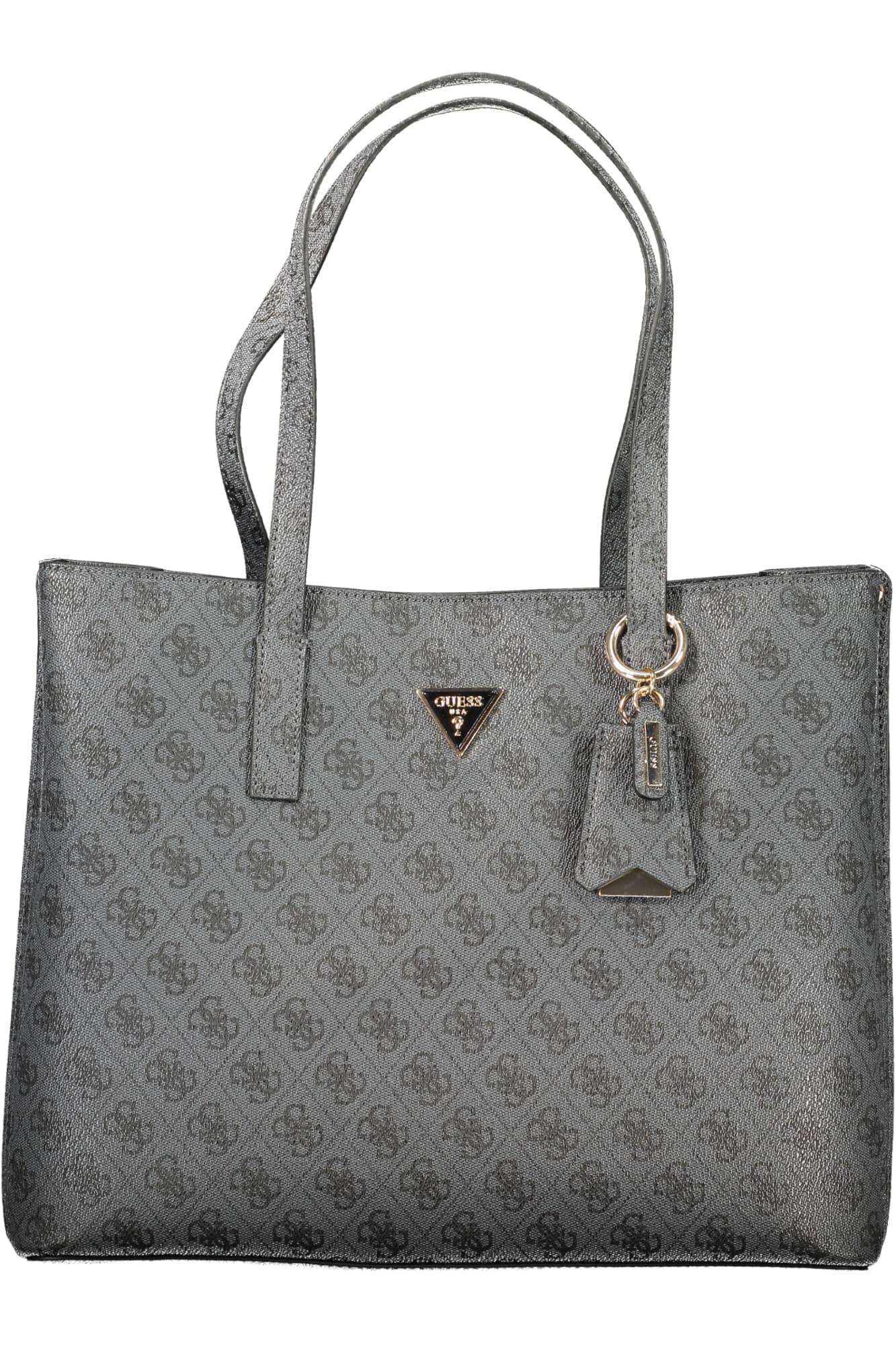 Чанта GUESS JEANS за жени, черна - GUESS JEANS