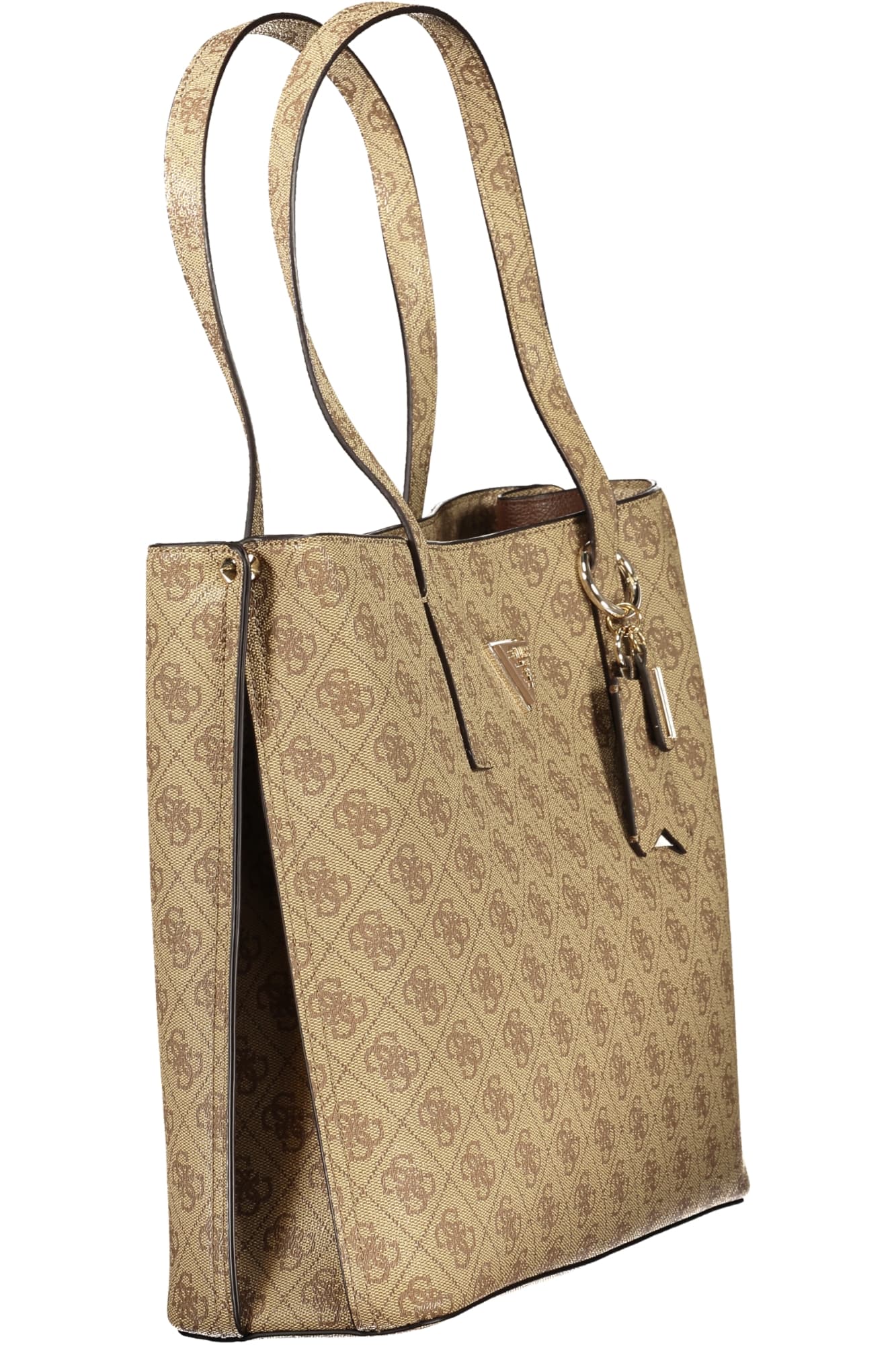 Дамска бежова чанта GUESS JEANS - GUESS JEANS