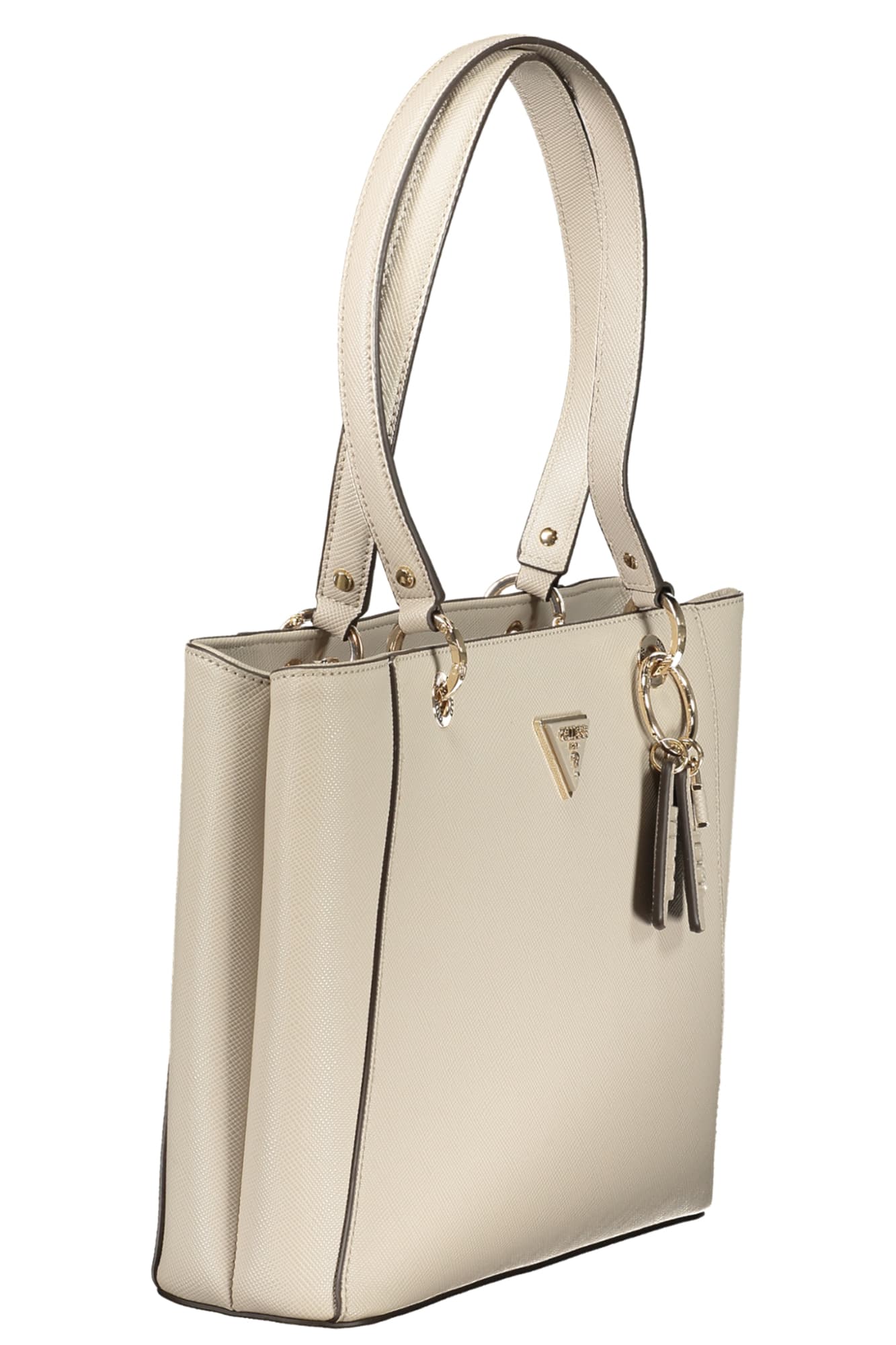 Дамска бежова чанта GUESS JEANS - GUESS JEANS