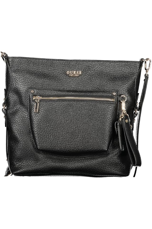 Чанта GUESS JEANS за жени, черна