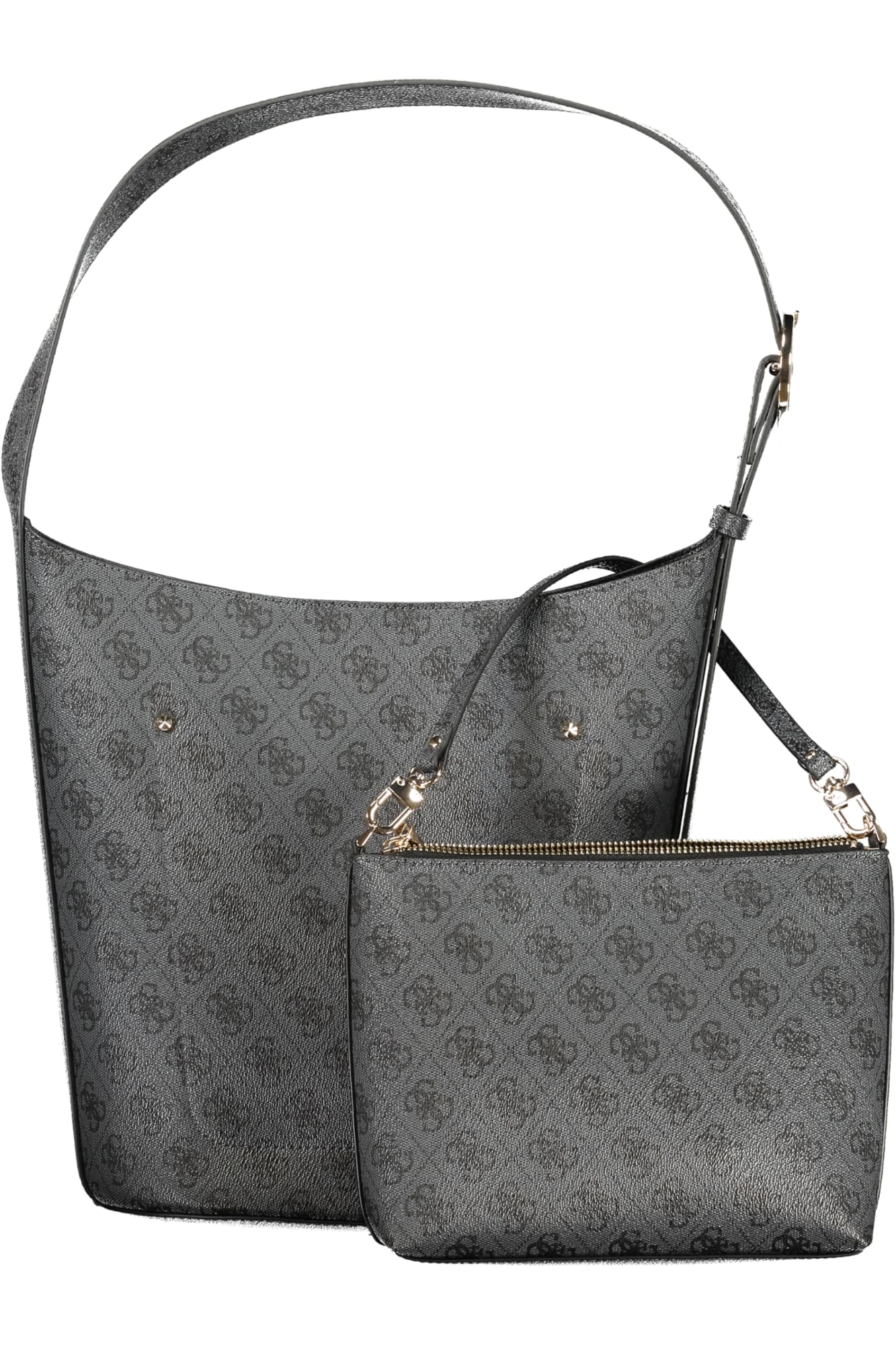 Чанта GUESS JEANS за жени, черна - GUESS JEANS