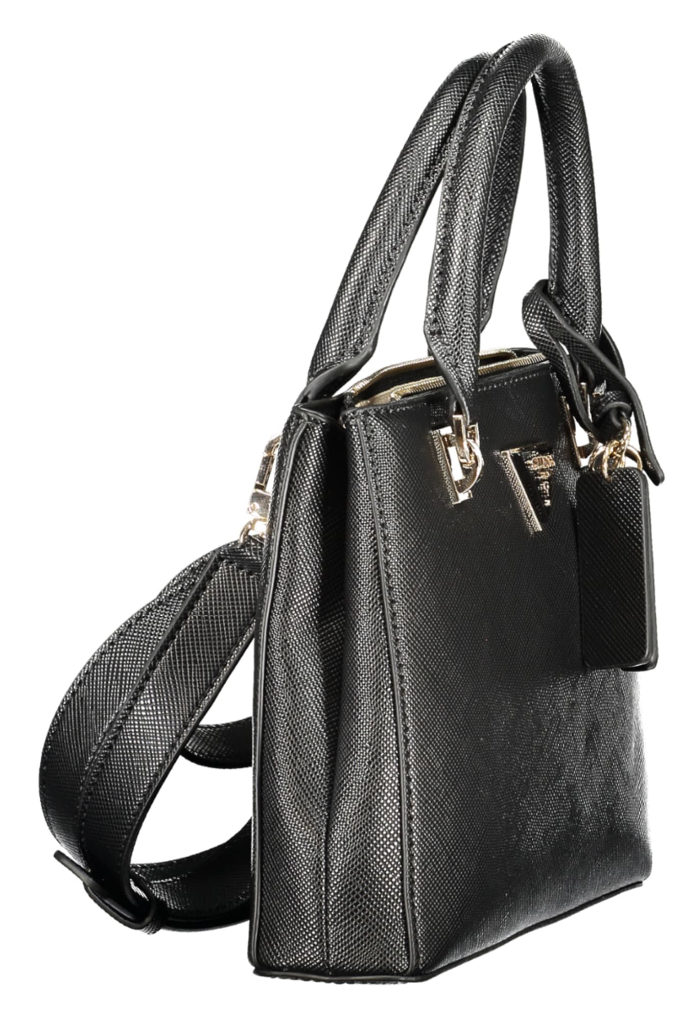 Чанта GUESS JEANS за жени, черна - GUESS JEANS