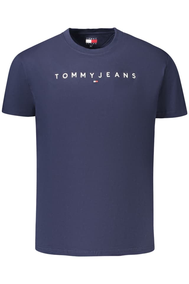 МЪЖКА ТЕНИСКА С КЪС РЪКАВ TOMMY HILFIGER, СИНЯ