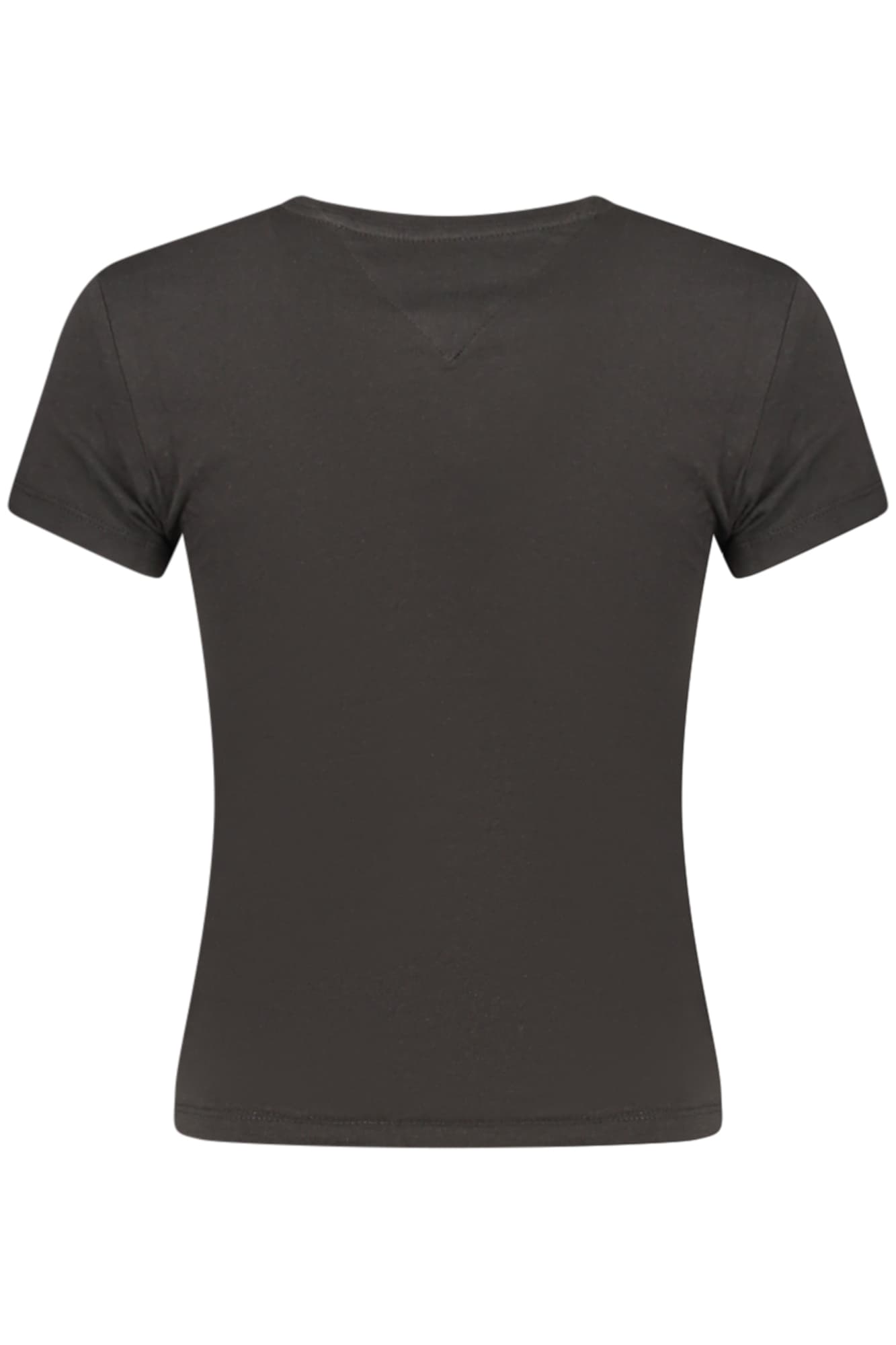 Дамска тениска с къс ръкав TOMMY HILFIGER, черна - TOMMY HILFIGER