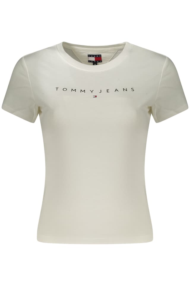 ДАМСКА ТЕНИСКА С КЪС РЪКАВ TOMMY HILFIGER, БЯЛА