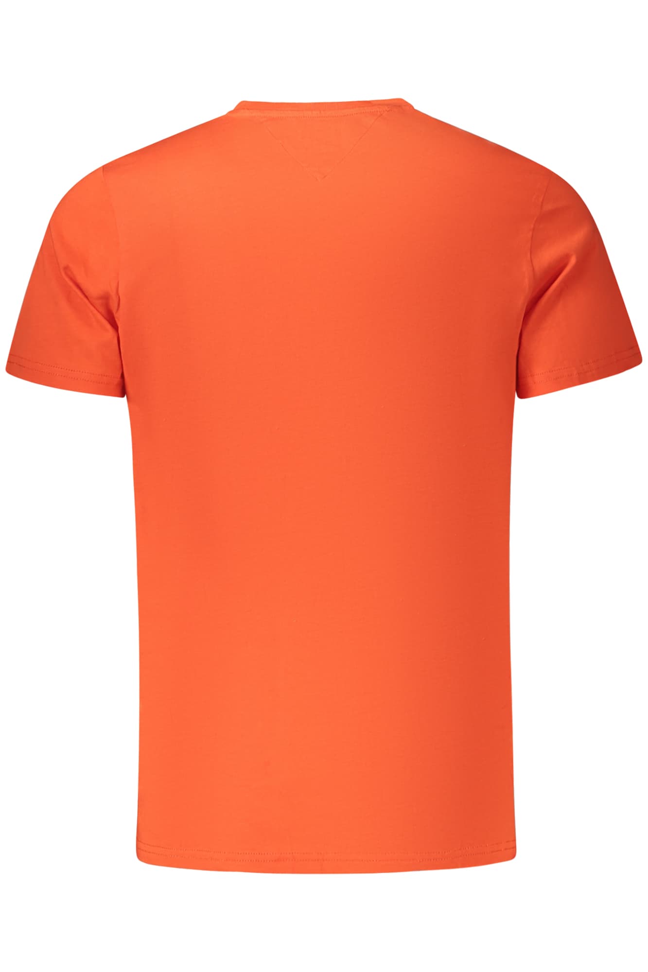 МЪЖКА ТЕНИСКА С КЪС РЪКАВ TOMMY HILFIGER, ОРАНЖЕВА - TOMMY HILFIGER