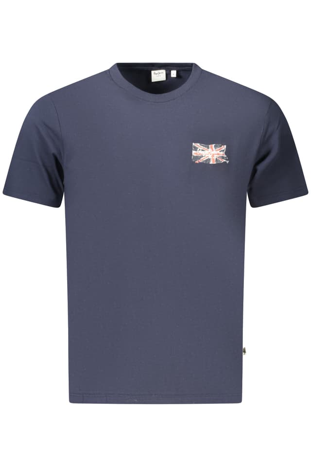 МЪЖКА ТЕНИСКА С КЪС РЪКАВ PEPE JEANS, СИНЯ