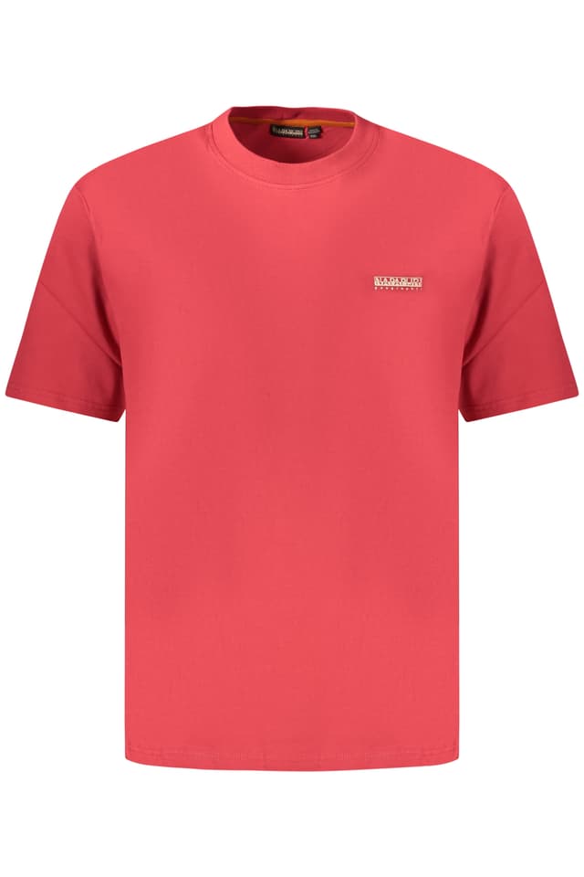 МЪЖКА ТЕНИСКА С КЪС РЪКАВ NAPAPIJRI, ЧЕРВЕНА