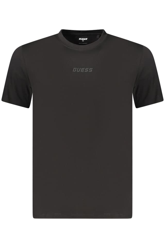МЪЖКА ТЕНИСКА С КЪС РЪКАВ GUESS JEANS, ЧЕРНА