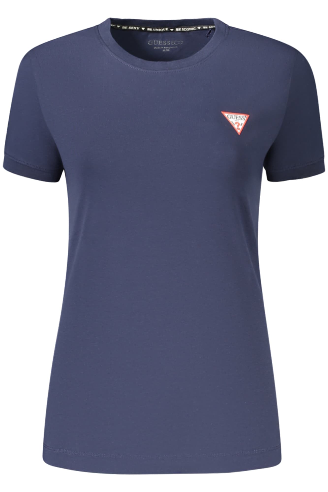 ДАМСКА ТЕНИСКА С КЪС РЪКАВ GUESS JEANS, СИНЯ - GUESS JEANS