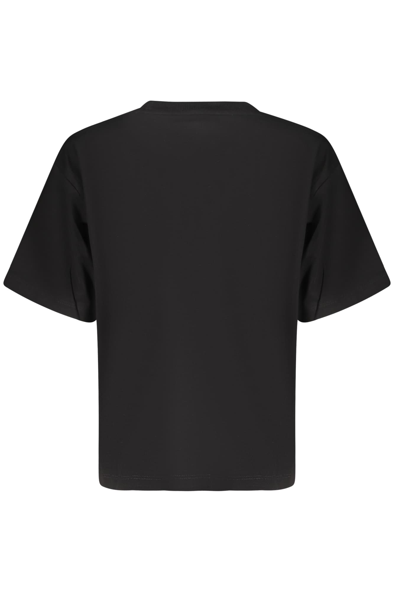 Дамска тениска с къс ръкав GUESS JEANS, черна - GUESS JEANS