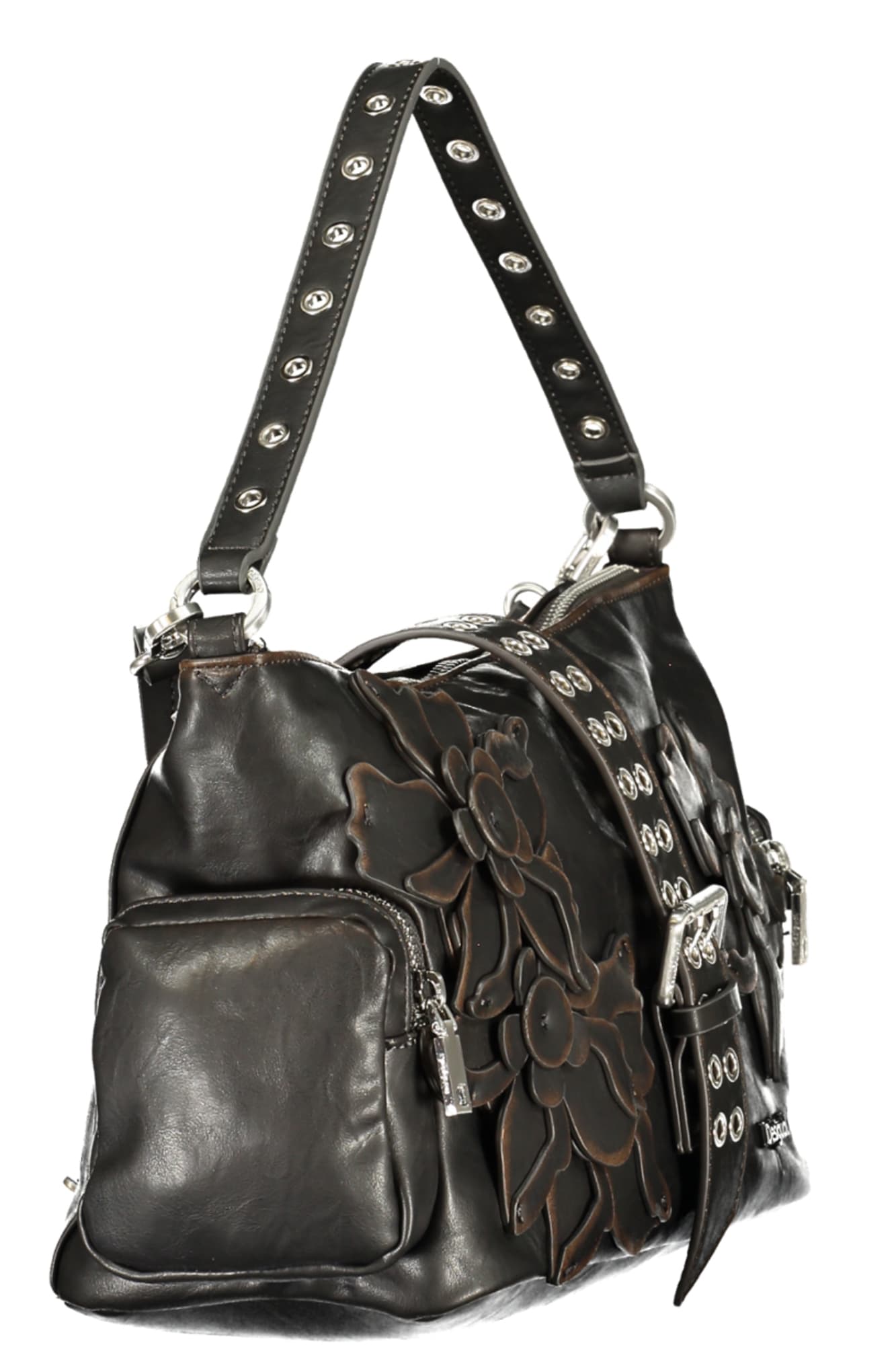 DESIGUAL ДАМСКА КАФЯВА ЧАНТА - DESIGUAL