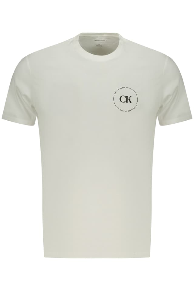 МЪЖКА ТЕНИСКА С КЪС РЪКАВ CALVIN KLEIN, БЯЛА